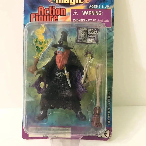 Vtg The Wizards Magic Toy Action Figure Play  Set Warlock Fantasy Medieval Toy - Picture 14 of 16